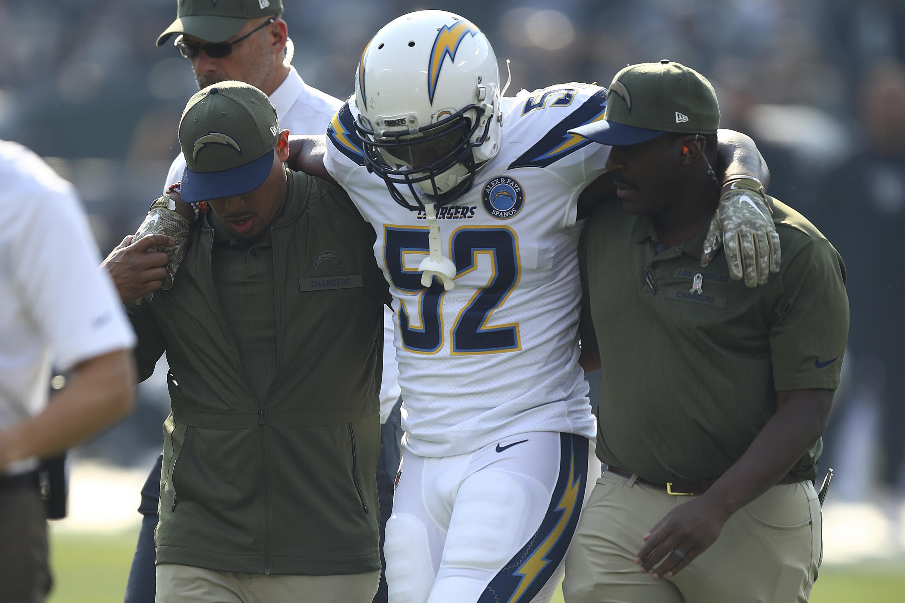Denzel Perryman Injury: Updates on Chargers LB's Hamstring and Return, News, Scores, Highlights, Stats, and Rumors