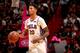 MIAMI, FL - NOVEMBER 12: Markelle Fultz #20 of the Philadelphia 76ers handles the ball against the Miami Heat on November 12, 2018 at American Airlines Arena in Miami, Florida. NOTE TO USER: User expressly acknowledges and agrees that, by downloading and or using this Photograph, user is consenting to the terms and conditions of the Getty Images License Agreement. Mandatory Copyright Notice: Copyright 2018 NBAE (Photo by Issac Baldizon/NBAE via Getty Images)