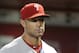 Philadelphia Phillies manager Gabe Kapler (22) in the first inning during a baseball game against the Arizona Diamondbacks, Wednesday, Aug. 8, 2018, in Phoenix. (AP Photo/Rick Scuteri)