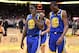 DENVER, CO - OCTOBER 21: Draymond Green #23 and Kevin Durant #35 of the Golden State Warriors walk off the court after losing to the Denver Nuggets at Pepsi Center on October 21, 2018 in Denver, Colorado. The Denver Nuggets defeated the Golden State Warriors 100-98. NOTE TO USER: User expressly acknowledges and agrees that, by downloading and or using this photograph, User is consenting to the terms and conditions of the Getty Images License Agreement. (Photo by Justin Tafoya/Getty Images)