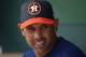 JUPITER, FL - MARCH 09: Bench coach Alex Cora #26 of the Houston Astros looks on during a game against the St. Louis Cardinals at Roger Dean Stadium on March 9, 2017 in Jupiter, Florida. (Photo by Rich Schultz/Getty Images)