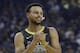 Golden State Warriors guard Stephen Curry against the New Orleans Pelicans before an NBA basketball game in Oakland, Calif., Wednesday, Oct. 31, 2018. (AP Photo/Jeff Chiu)