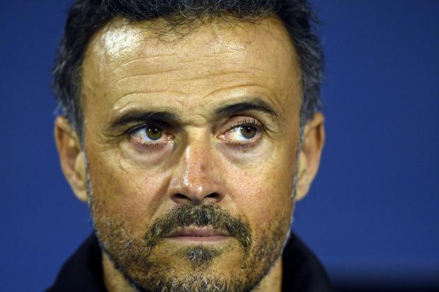 Spain's head Coach Luis Enrique looks on prior to the UEFA Nations League football match between Croatia and Spain at the Maksimir Stadium in Zagreb on November 15, 2108. (Photo by - / AFP)        (Photo credit should read -/AFP/Getty Images)