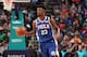 CHARLOTTE, NC - NOVEMBER 17: Jimmy Butler #23 of the Philadelphia 76ers handles the ball against the Charlotte Hornets on November 17, 2018 at Spectrum Center in Charlotte, North Carolina. NOTE TO USER: User expressly acknowledges and agrees that, by downloading and or using this photograph, User is consenting to the terms and conditions of the Getty Images License Agreement. Mandatory Copyright Notice: Copyright 2018 NBAE (Photo by Kent Smith/NBAE via Getty Images)