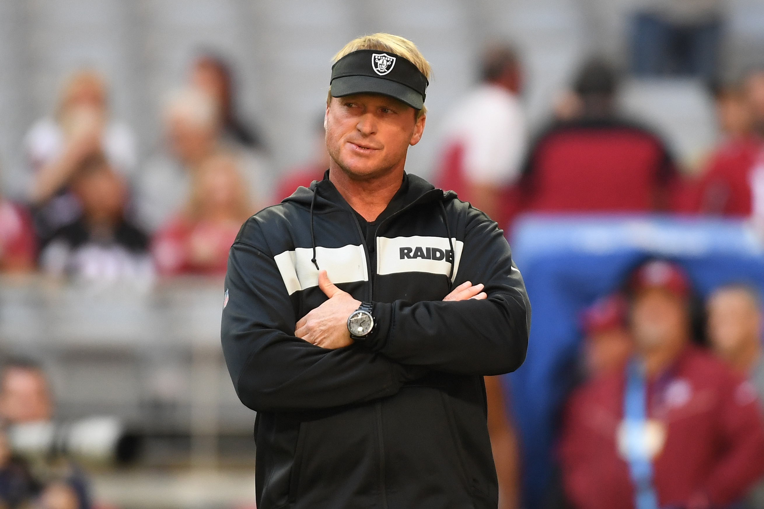 Photo: Jon Gruden's Hat For Tonight's Game Going Viral - The Spun