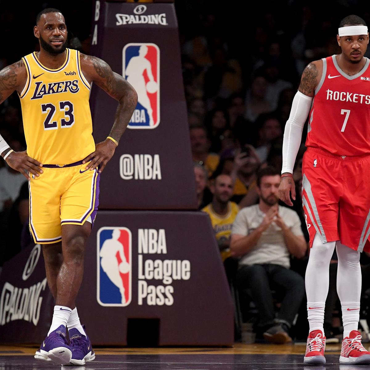 Lebron James On Lakers Potentially Signing Carmelo Anthony I Have No Idea Bleacher Report Latest News Videos And Highlights