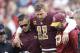 LANDOVER, MD - NOVEMBER 18: Alex Smith #11 of the Washington Redskins is helped off the field after being sacked and injured by Kareem Jackson #25 of the Houston Texans in the third quarter of the game at FedExField on November 18, 2018 in Landover, Maryland. (Photo by Joe Robbins/Getty Images)