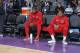 SACRAMENTO, CA - OCTOBER 26: John Wall #2 and Bradley Beal #3 of the Washington Wizards look on during the game against the Sacramento Kings on October 26, 2018 at Golden 1 Center in Sacramento, California. NOTE TO USER: User expressly acknowledges and agrees that, by downloading and or using this photograph, User is consenting to the terms and conditions of the Getty Images Agreement. Mandatory Copyright Notice: Copyright 2018 NBAE (Photo by Rocky Widner/NBAE via Getty Images)