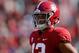 TUSCALOOSA, AL - NOVEMBER 17: Tua Tagovailoa #13 of the Alabama Crimson Tide in action against the Citadel Bulldogs at Bryant-Denny Stadium on November 17, 2018 in Tuscaloosa, Alabama. (Photo by Kevin C. Cox/Getty Images)