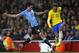 Uruguay's striker Edinson Cavani (L) vies with Brazil's striker Neymar during the international friendly football match between Brazil and Uruguay at The Emirates Stadium in London on November 16, 2018. (Photo by Adrian DENNIS / AFP) (Photo credit should read ADRIAN DENNIS/AFP/Getty Images)