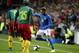 Brazil's Neymar controls the ball during the International friendly soccer match between Brazil and Cameroon at MK Stadium in Milton Keynes, England, Tuesday, Nov. 20, 2018 . (AP Photo/Frank Augstein)