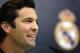 Temporary coach of Real Madrid CF, Argentinian former player Santiago Solari, holds a press conference at the Ciudad Real Madrid training facilities in Madrid's suburb of Valdebebas, on October 30, 2018. - Santiago Solari has been put in temporary charge of Real Madrid after Julen Lopetegui was sacked on October 29, 2018. Solari was the coach of Madrid's B team, Castilla, and is now expected to take Madrid for their Copa del Rey game against Melilla tomorrow. (Photo by GABRIEL BOUYS / AFP) (Photo credit should read GABRIEL BOUYS/AFP/Getty Images)