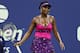 Venus Williams reacts during her third-round against Serena Williams at the U.S. Open tennis tournament Friday, Aug. 31, 2018, in New York. (AP Photo/Adam Hunger)