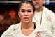 LAS VEGAS, NV - JULY 06: Rachael Ostovich reacts after her submission loss to Montana De La Rosa in their women's flyweight bout during The Ultimate Fighter Finale event inside The Pearl concert theater at Palms Casino Resort on July 6, 2018 in Las Vegas, Nevada. (Photo by Jeff Bottari/Zuffa LLC/Zuffa LLC via Getty Images)