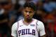 MIAMI, FL - NOVEMBER 12: Markelle Fultz #20 of the Philadelphia 76ers in action against the Miami Heat during the second half at American Airlines Arena on November 12, 2018 in Miami, Florida. NOTE TO USER: User expressly acknowledges and agrees that, by downloading and or using this photograph, User is consenting to the terms and conditions of the Getty Images License Agreement. (Photo by Michael Reaves/Getty Images)