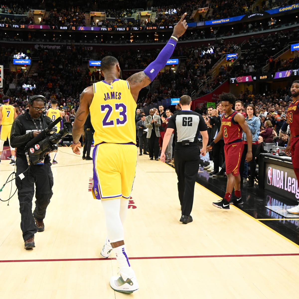 Lakers' LeBron James Says 'I Appreciate' Cavs Fans After Return to Cleveland ...1200 x 1200
