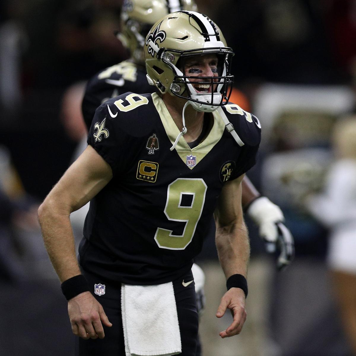 Drew Brees 4 Td Passes Lift Saints To Easy Nfc South Win