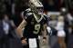NEW ORLEANS, LA - NOVEMBER 22: Drew Brees #9 of the New Orleans Saints reacts against the Atlanta Falcons at the Mercedes-Benz Superdome on November 22, 2018 in New Orleans, Louisiana. (Photo by Chris Graythen/Getty Images)