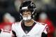 NEW ORLEANS, LA - NOVICE 22: Matt Ryan's # 2 Atlanta Falcons reacts to the Mercedes-Benz Superdome Mercedes-Benz Superdome on November 22, 2016 reacts throughout the game played in New Orleans, Louisiana. (Picture of Chris Graythen / Getty Images)