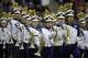 Members of the Washington Husky marching band perform before an NCAA college football game Saturday, Nov. 12, 2016, in Seattle. (AP Photo/Elaine Thompson)