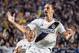 CARSON, CA - SEPTEMBER 29: Zlatan Ibrahimovic #9 of Los Angeles Galaxy celebrates his 2nd goal during the Los Angeles Galaxy's MLS match against Vancouver Whitecaps at the StubHub Center on September 29, 2018 in Carson, California. The Los Angeles Galaxy won the match 3-0 (Photo by Shaun Clark/Getty Images)
