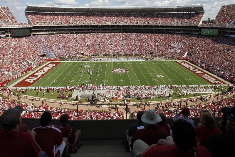 Video Helicopters Used To Dry Field For Alabama Vs Auburn