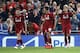 LIVERPOOL, ENGLAND - SEPTEMBER 18: Roberto Firmino of Liverpool celebrates after scoring his team's third goal during the Group C match of the UEFA Champions League between Liverpool and Paris Saint-Germain at Anfield on September 18, 2018 in Liverpool, United Kingdom. (Photo by Julian Finney/Getty Images)