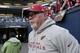Arizona Cardinals head coach Bruce Arians looks out to the field before an NFL football game against the Seattle Seahawks, Sunday, Dec. 31, 2017, in Seattle. (AP Photo/John Froschauer)