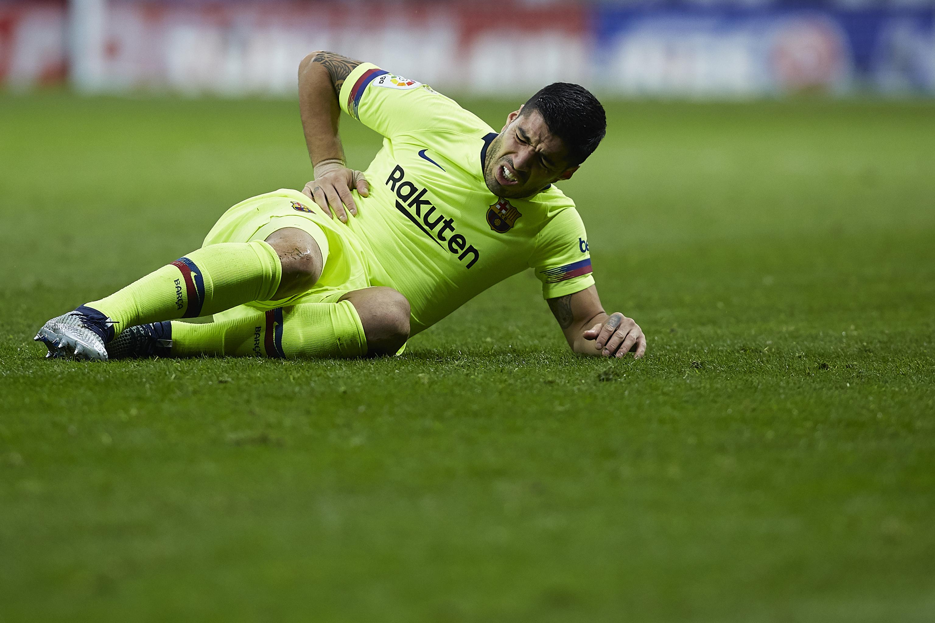 Atletico Madrid confirm Suarez injury blow