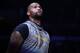 LOS ANGELES, CA - NOVEMBER 12: DeMarcus Cousins #0 of the Golden State Warriors during warm up before the game against the Los Angeles Clippers on November 12, 2018 at STAPLES Center in Los Angeles, California. NOTE TO USER: User expressly acknowledges and agrees that, by downloading and or using this photograph, User is consenting to the terms and conditions of the Getty Images License Agreement. (Photo by Robert Laberge/Getty Images)