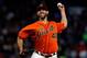SAN FRANCISCO, CA - SEPTEMBER 28: Madison Bumgarner #40 of the San Francisco Giants pitches against the Los Angeles Dodgers during the sixth inning at AT&T Park on September 28, 2018 in San Francisco, California. The Los Angeles Dodgers defeated the San Francisco Giants 3-1. (Photo by Jason O. Watson/Getty Images)