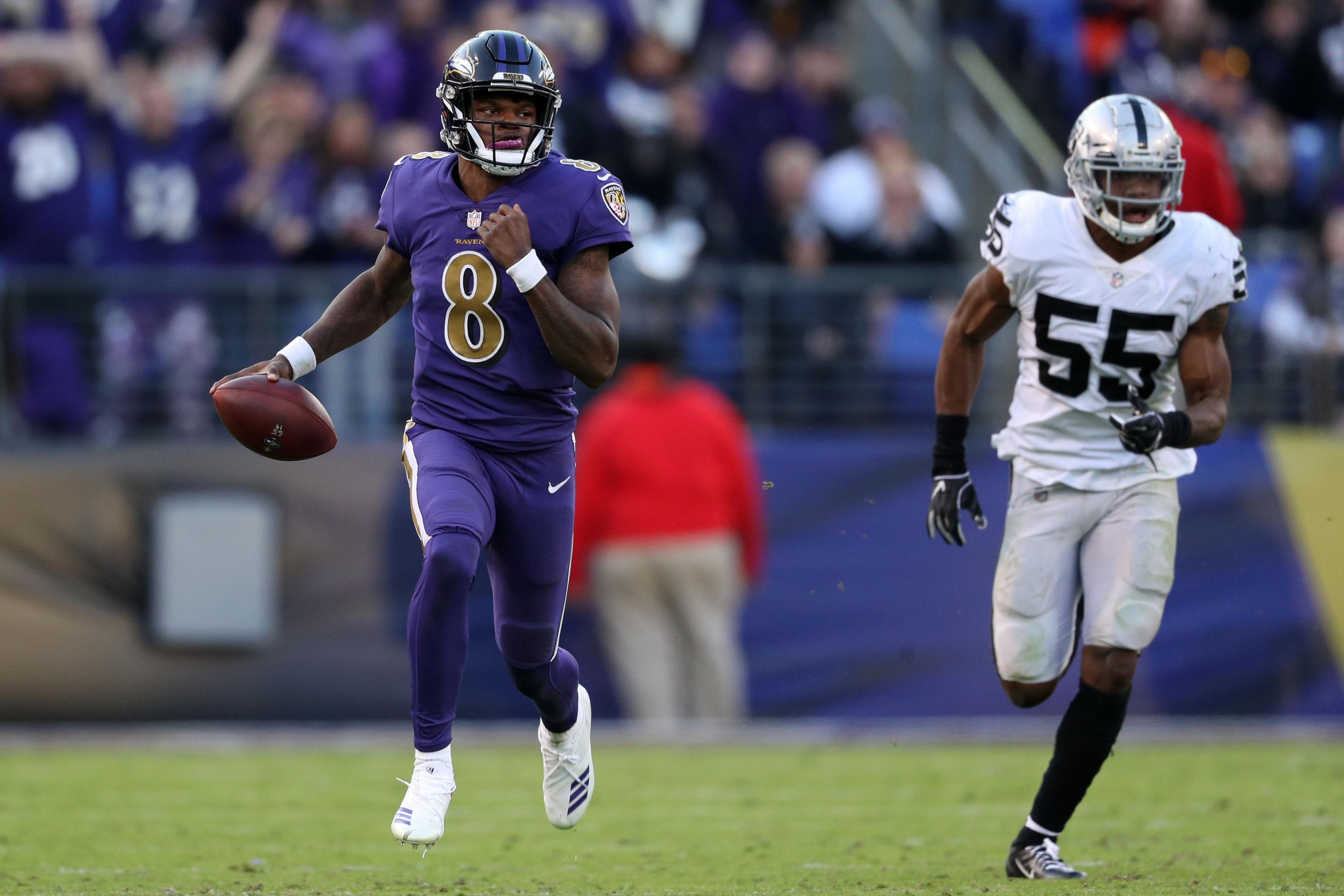 Jackson, Edwards help Ravens run to 34-17 victory over Raiders