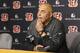 Cincinnati Bengals head coach Marvin Lewis speaks to reporters during a news conference following an NFL football game against the Cleveland Browns, Sunday, Nov. 25, 2018, in Cincinnati. (AP Photo/Gary Landers)