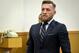 Mixed martial arts fighter Conor McGregor appears at Brooklyn Supreme Court, Thursday, June 14, 2018, in New York. McGregor expressed regret on Thursday for a backstage melee at a Brooklyn arena, and is in plea negotiations to resolve charges in the case. (Rashid Umar Abbasi /New York Post via AP, Pool)