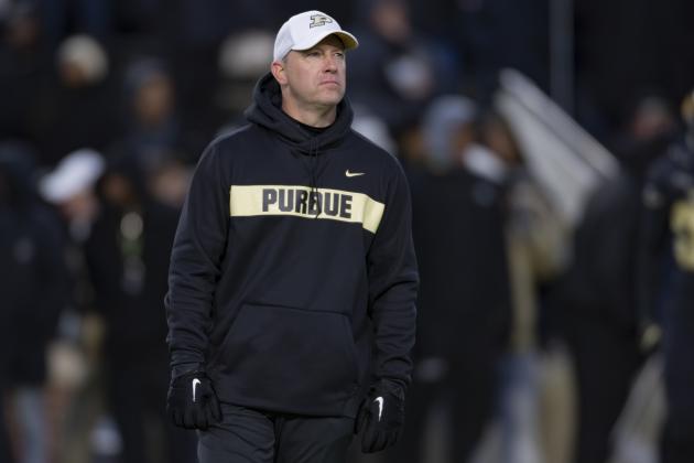 WEST LAFAYETTE, IN - OCTOBER 20: Head coach Jeff Brohm of the Purdue Boilermakers is seen before the game against the Ohio State Buckeyes at Ross-Ade Stadium on October 20, 2018 in West Lafayette, Indiana. (Photo by Michael Hickey/Getty Images)