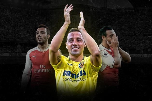 MADRID, SPAIN - NOVEMBER 11: Santi Cazorla of Villarreal CF looks on prior to the La Liga match between Rayo Vallecano de Madrid and Villarreal CF at Campo de Futbol de Vallecas on November 11, 2018 in Madrid, Spain. (Photo by Quality Sport Images/Getty Images)
