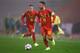 BRUSSELS, BELGIUM - NOVEMBER 15: Eden Hazard #10 and Thorgan Hazard #16 of Belgium in action during the UEFA Nations League A group two match between Belgium and Iceland at King Baudouin Stadium on November 15, 2018 in Brussels, Belgium. (Photo by Dean Mouhtaropoulos/Getty Images)