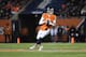 CHICAGO, ILLINOIS - NOVEMBER 18: Mitchell Trubisky #10 of the Chicago Bears drops back to pass during a game against the Minnesota Vikings at Soldier Field on November 18, 2018 in Chicago, Illinois. The Bears defeated the Vikings 25-20. (Photo by Stacy Revere/Getty Images)
