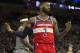 PHILADELPHIA, PA - NOVEMBER 30: John Wall #2 of the Washington Wizards reacts after missing a basket and getting fouled in the third quarter against the Philadelphia 76ers at the Wells Fargo Center on November 30, 2018 in Philadelphia, Pennsylvania. The 76ers defeated the Wizards 123-98. NOTE TO USER: User expressly acknowledges and agrees that, by downloading and or using this photograph, User is consenting to the terms and conditions of the Getty Images License Agreement. (Photo by Mitchell Leff/Getty Images)