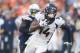 Denver Broncos wide receiver Courtland Sutton runs after a catch during the second half of an NFL football game against the Los Angeles Chargers Sunday, Nov. 18, 2018, in Carson, Calif. (AP Photo/Kelvin Kuo)