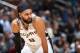 MINNEAPOLIS, MN - NOVEMBER 28: Patty Mills #8 of the San Antonio Spurs looks on during the game against the Minnesota Timberwolves on November 28, 2018 at Target Center in Minneapolis, Minnesota. NOTE TO USER: User expressly acknowledges and agrees that, by downloading and/or using this photograph, user is consenting to the terms and conditions of the Getty Images License Agreement. Mandatory Copyright Notice: Copyright 2018 NBAE (Photo by David Sherman/NBAE via Getty Images)