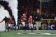 Georgia head coach Kirby Smart takes the field with the team before the first half of the Southeastern Conference championship NCAA college football game between Georgia and Alabama, Saturday, Dec. 1, 2018, in Atlanta. (AP Photo/John Amis)
