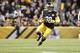Pittsburgh Steelers running back Jaylen Samuels(38) runs against the Los Angeles Chargers in the \1 of an NFL football game, Sunday, Dec. 2, 2018, in Pittsburgh. (AP Photo/Don Wright)