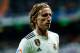 MADRID, SPAIN - DECEMBER 01: Luka Modric of Real Madrid looks on during the La Liga match between Real Madrid v Valencia at the Santiago Bernabeu on December 1, 2018 in Madrid Spain. (Photo by TF-Images/TF-Images via Getty Images)