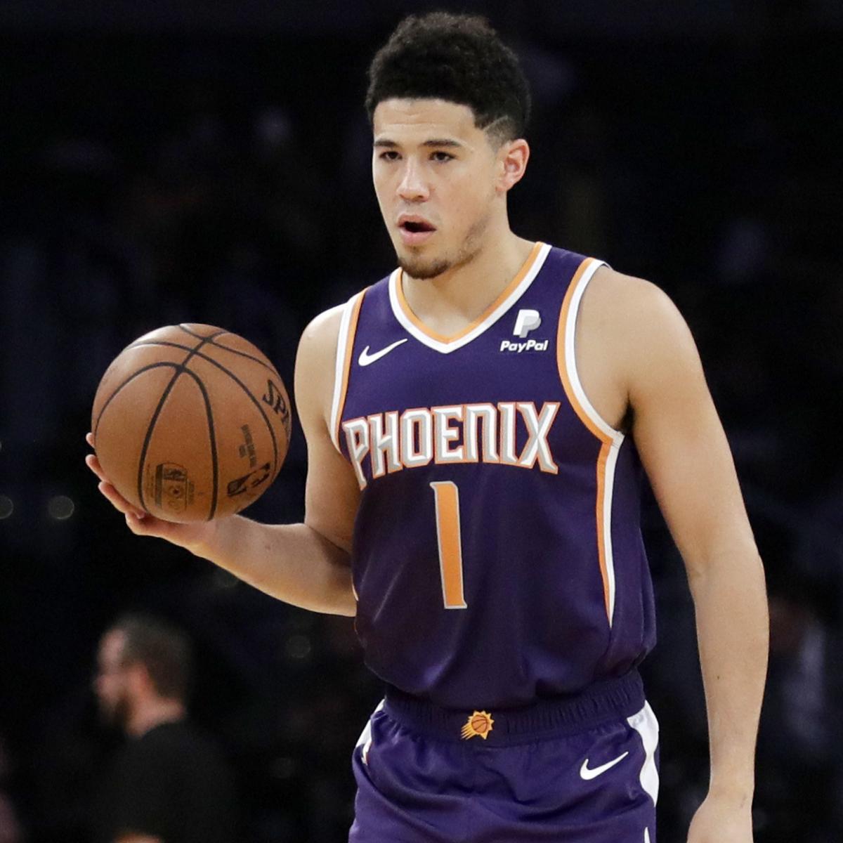 Devin Booker Won't Return vs. Jazz After Being Helped off with Ankle ...