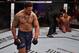 LAS VEGAS, NV - AUGUST 07: Greg Hardy celebrates after his TKO victory over Tebaris Gordon in their heavyweight fight during Dana White's Tuesday Night Contender Series at the TUF Gym on August 7, 2018 in Las Vegas, Nevada. (Photo by Chris Unger/DWTNCS LLC)