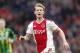 Frenkie de Jong of Ajax during the Dutch Eredivisie match between Ajax Amsterdam and ADO Den Haag at the Johan Cruijff Arena on December 02, 2018 in Amsterdam, The Netherlands(Photo by VI Images via Getty Images)