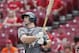 CINCINNATI, OH - AUGUST 12: Paul Goldschmidt #44 of the Arizona Diamondbacks hits a home run during a game against the Cincinnati Reds at Great American Ball Park on August 12, 2018 in Cincinnati, Ohio. The Diamondbacks won 9-2. (Photo by Joe Robbins/Getty Images)