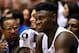 DURHAM, NC - DECEMBER 01: Zion Williamson #1 of the Duke Blue Devils looks on during their game against the Stetson Hatters at Cameron Indoor Stadium on December 1, 2018 in Durham, North Carolina. Duke won 113-49. (Photo by Lance King/Getty Images)