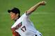 MELBOURNE, AUSTRALIA - NOVEMBER 17: Yusei Kikuchi pitcher for the Aces in action during the Australian Baseball League match between the Melbourne Aces and the Brisbane Bandits at Melbourne Showgrounds on November 17, 2011 in Melbourne, Australia. (Photo by Hamish Blair/Getty Images)
